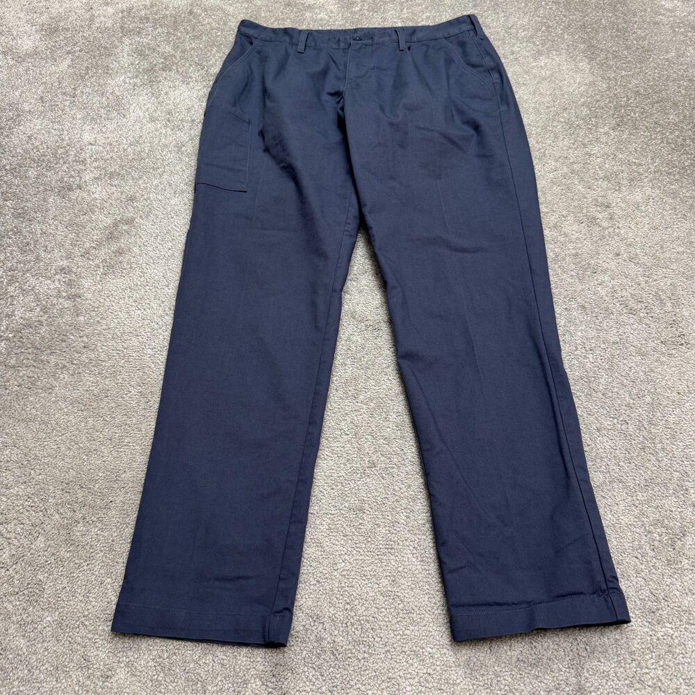 Adidas Adicross Golf Pants Mens 34x34 Navy Blue Chino Straight Leg Performance